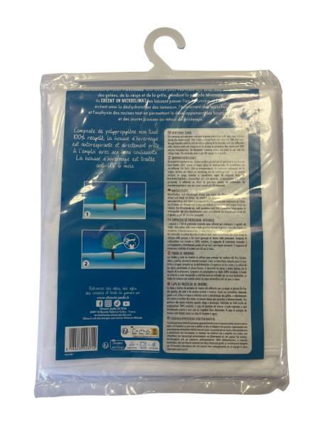 Croissance et protection des végétaux - Housse d'hivernage - 0,8 m x 0,8 m - Blanc (x3) - PACKAGING_3D_VERSO